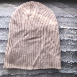 Powder pink H&M beanie